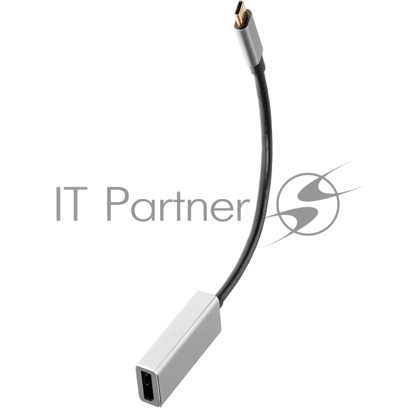 Aдаптер USB 3.1 Type-Cm --> DP(f) 4K@60Hz, Alum Shell, VCOM/Aopen/Qust <ACU422MB>