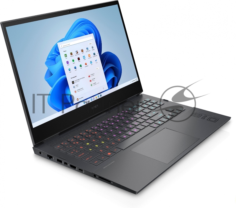 Ноутбук HP Omen 16-c0049ur Ryzen 5 5600H 16Gb SSD512Gb AMD Radeon RX6600M 8Gb 16.1 IPS FHD (1920x1080) Windows 10 dk.silver WiFi BT Cam