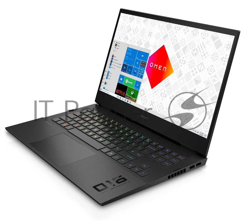 Ноутбук HP Omen 16-c0049ur Ryzen 5 5600H 16Gb SSD512Gb AMD Radeon RX6600M 8Gb 16.1 IPS FHD (1920x1080) Windows 10 dk.silver WiFi BT Cam