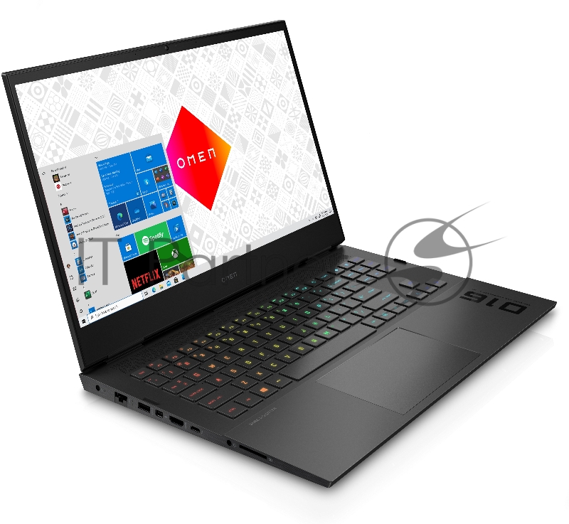 Ноутбук HP Omen 16-c0049ur Ryzen 5 5600H 16Gb SSD512Gb AMD Radeon RX6600M 8Gb 16.1 IPS FHD (1920x1080) Windows 10 dk.silver WiFi BT Cam