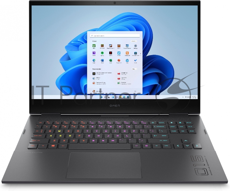 Ноутбук HP Omen 16-c0049ur Ryzen 5 5600H 16Gb SSD512Gb AMD Radeon RX6600M 8Gb 16.1 IPS FHD (1920x1080) Windows 10 dk.silver WiFi BT Cam