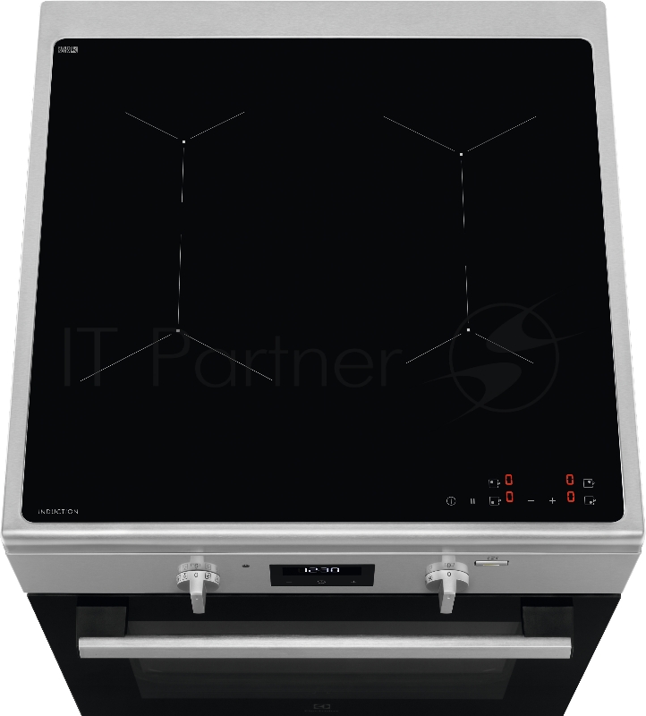 Электрическая плита ELECTROLUX/ Комбинированная плита с газовой варочной поверхностью и электрической духовкой, 60см шириной, нержавеющая сталь c Anti Finger Print, мультифункциональная электрическая духовка с паром SteamBake, электронное управление