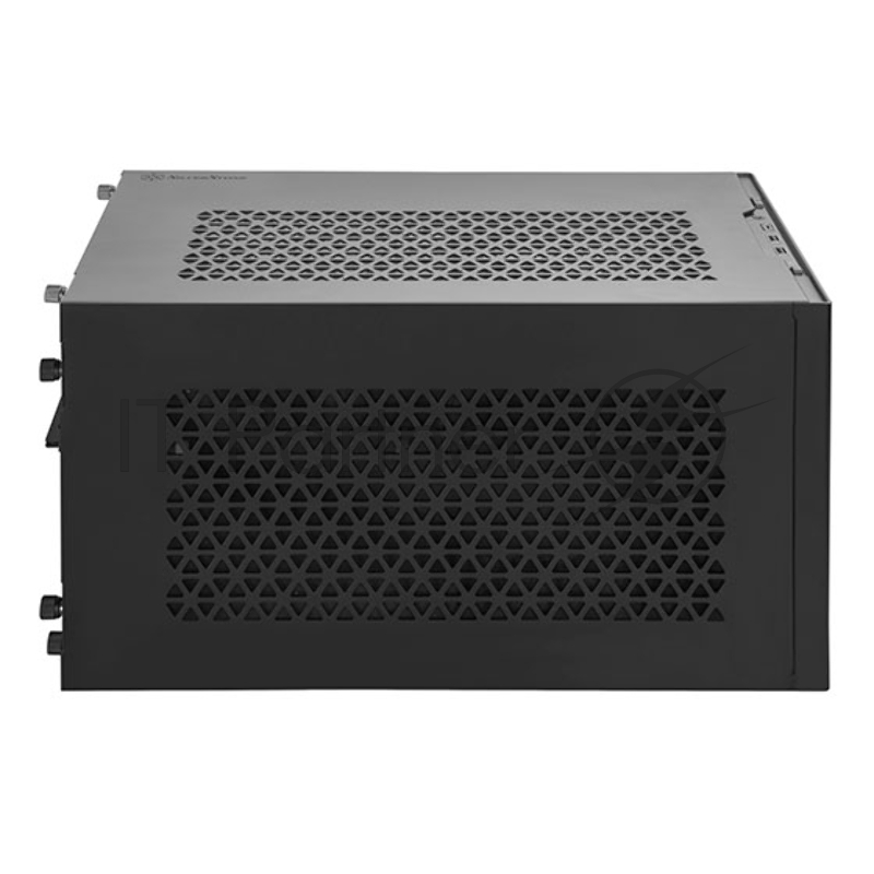 Корпус Silverstone SST-SG15B Mini-ITX корпус-куб с алюминиевой передней панелью black (811246)