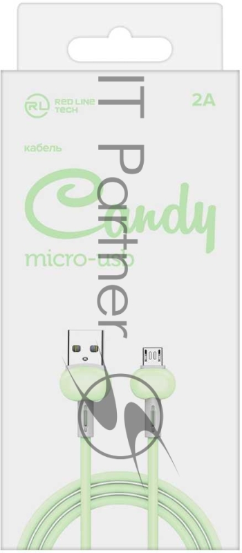 Кабель Redline Candy УТ000021985 micro USB B (m) USB A (m) 1м зеленый