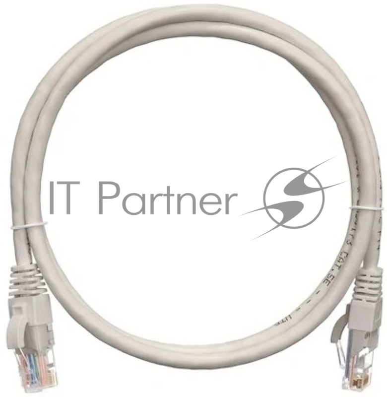 Патч-корд 1.0м , UTP/U NIKOMAX NMC-PC4UD55B-010-C-GY, 4 пары, Кат.5е, 2хRJ45/8P8C, T568B, Molded, LSZH, серый