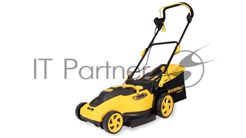 Газонокосилка электрическая CHAMPION EM3815 { 1,6 кВт пласт+ткань травосб. 45л шир.380мм выс.20-70мм, 11,5кг }