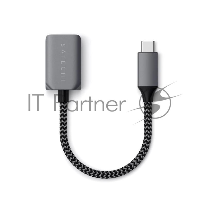 Кабель-адаптер Satechi USB-C to USB 3.0. Цвет серый космос