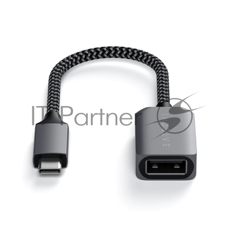 Кабель-адаптер Satechi USB-C to USB 3.0. Цвет серый космос