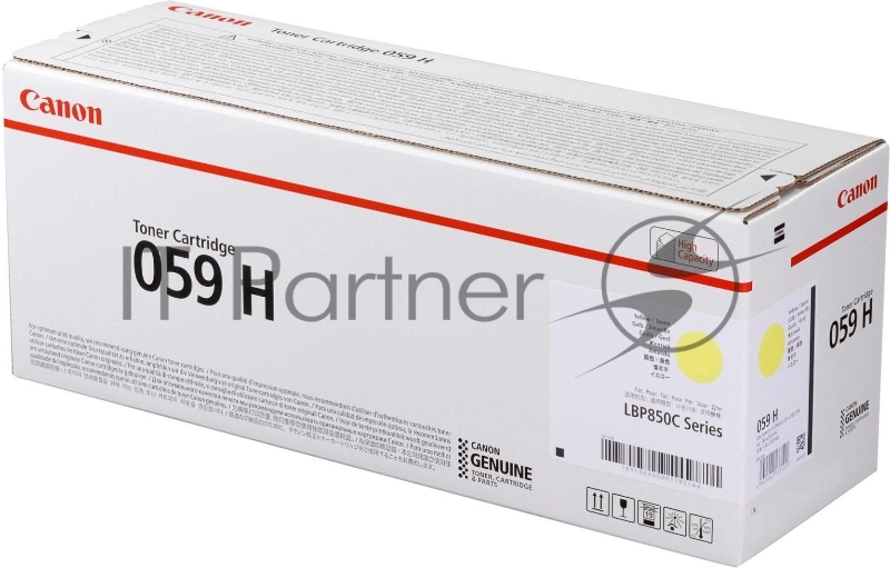 Картридж CANON 059H Y желтый, увеличенной емкости