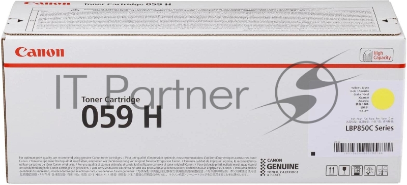 Картридж CANON 059H Y желтый, увеличенной емкости