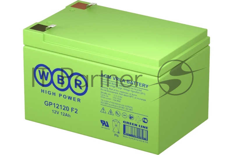 Аккумулятор 12V 12Ah WBR GP 12120