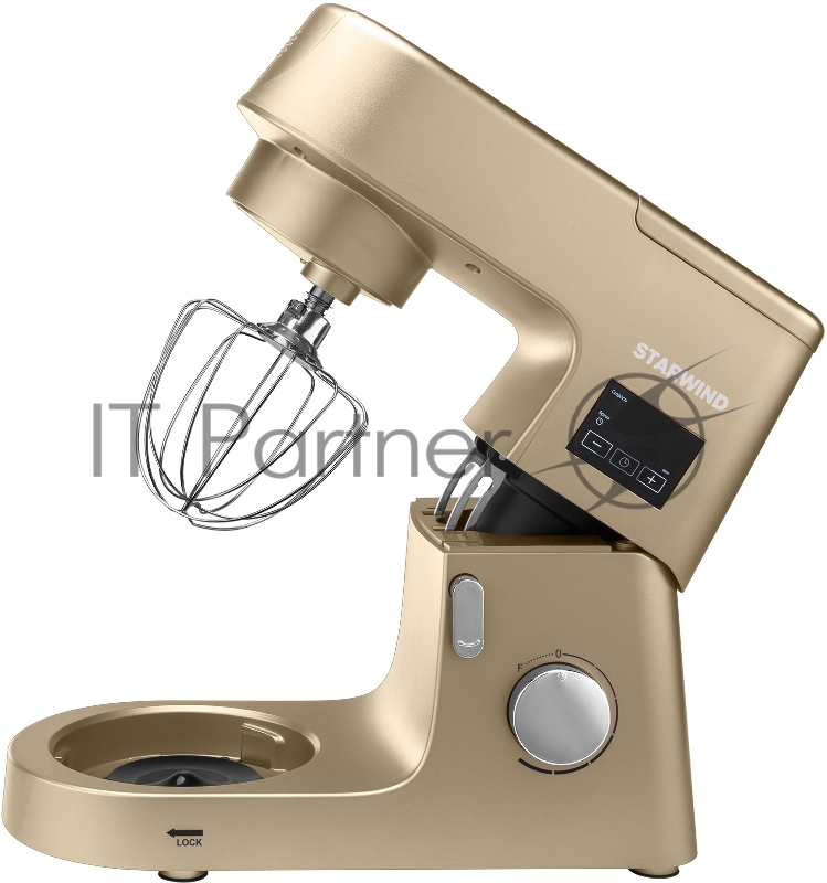 Кухонная машина Starwind SKM8193 планетар.вращ. 1600Вт золотистый