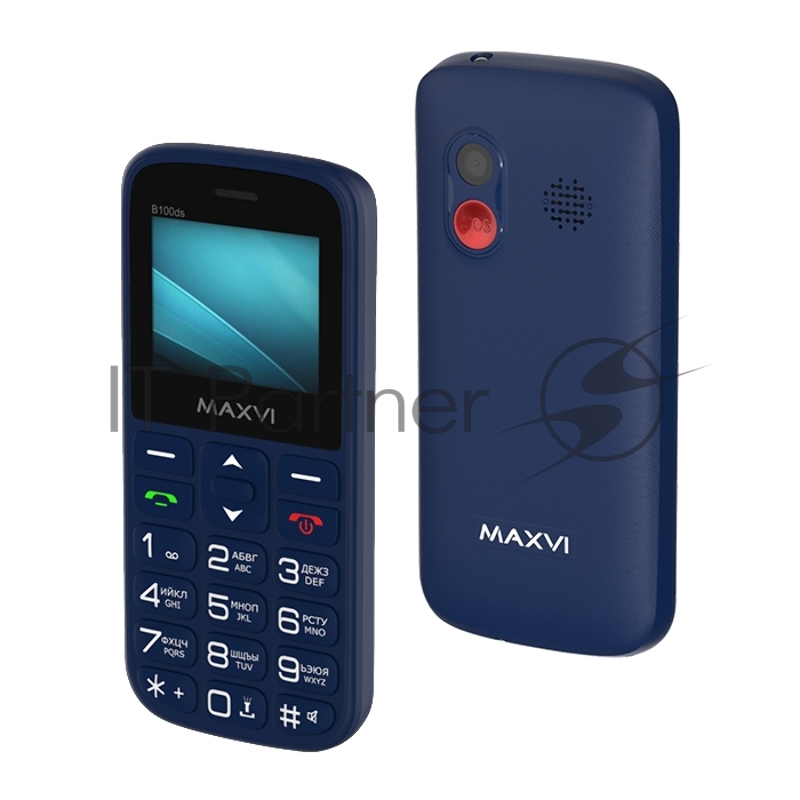 Мобильный телефон Maxvi B100ds blue