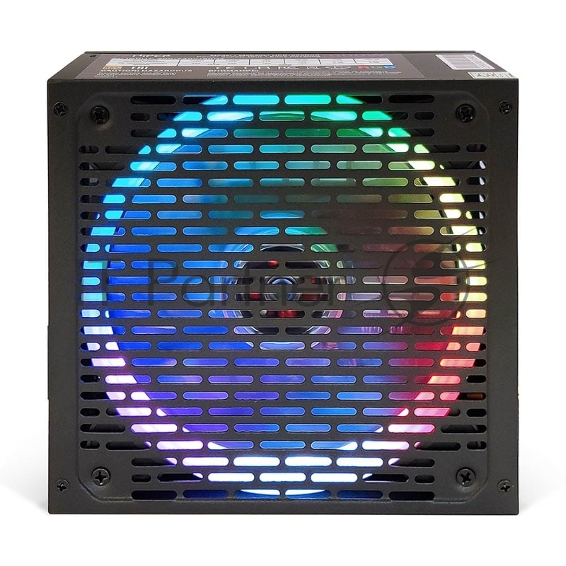 Блок питания HIPER HPB-550RGB (ATX 2.31, 550W, ActivePFC, RGB 140mm fan, Black) BOX