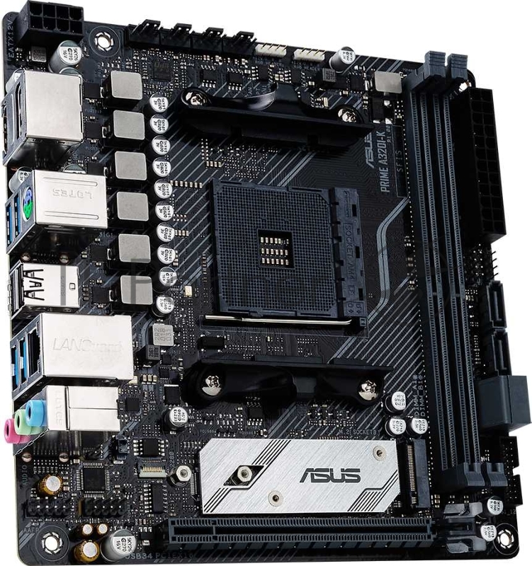 Материнская плата Asus PRIME A320I-K Soc-AM4 AMD A320 2xDDR4 mini-ITX AC`97 8ch(7.1) GbLAN RAID+HDMI+DP