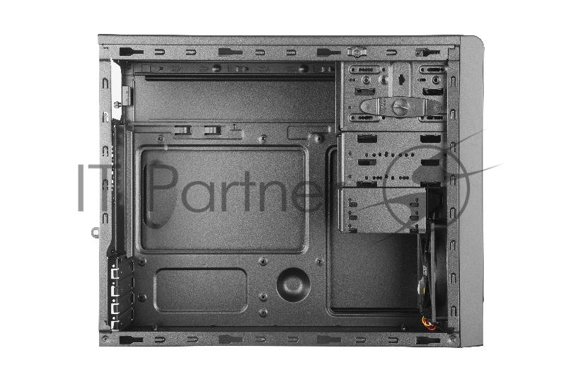 Корпус без БП Cooler Master MasterBox E300L, 2xUSB3.0, 1x120Fan, w/o PSU, Black w/Silver line, mATX