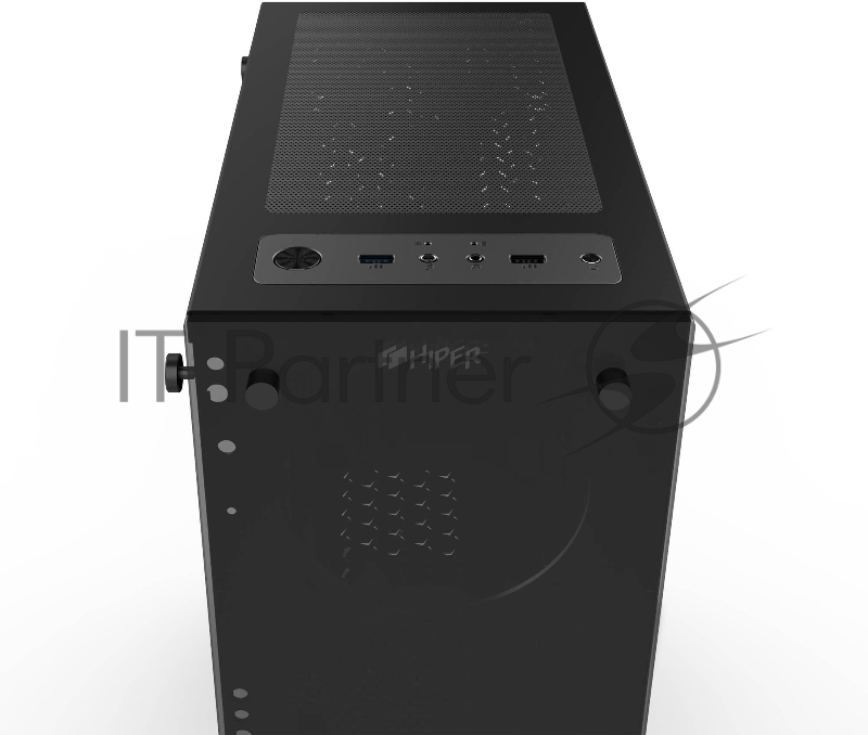 корпус для ПК без БП CASE HIPER HG-C104 ORCUS (ATX, SPCC0.5, USB3.0+USB2.0, VGA Max 310mm, Black)