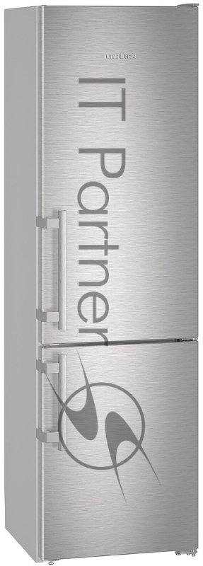 Холодильник Liebherr/ 201.1x60x62,5, объем камер 269+87, No Frost, морозильная камера нижняя, нержавеющая сталь