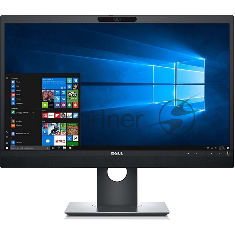 Монитор Dell 23.8 P2418HZm черный IPS LED 16:9 HDMI M/M Cam матовая HAS Pivot 250cd 178гр/178гр 1920x1080 D-Sub DisplayPort FHD USB