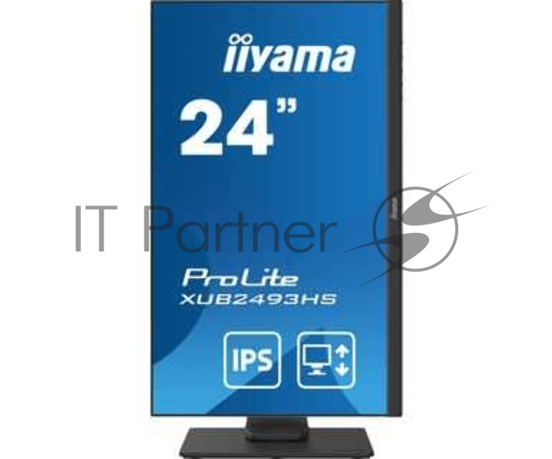 Монитор Iiyama 23.8 ProLite XUB2493HS-B4 черный IPS LED 16:9 HDMI M/M матовая HAS Pivot 250cd 178гр/178гр 1920x1080 D-Sub DisplayPort FHD 4.8кг