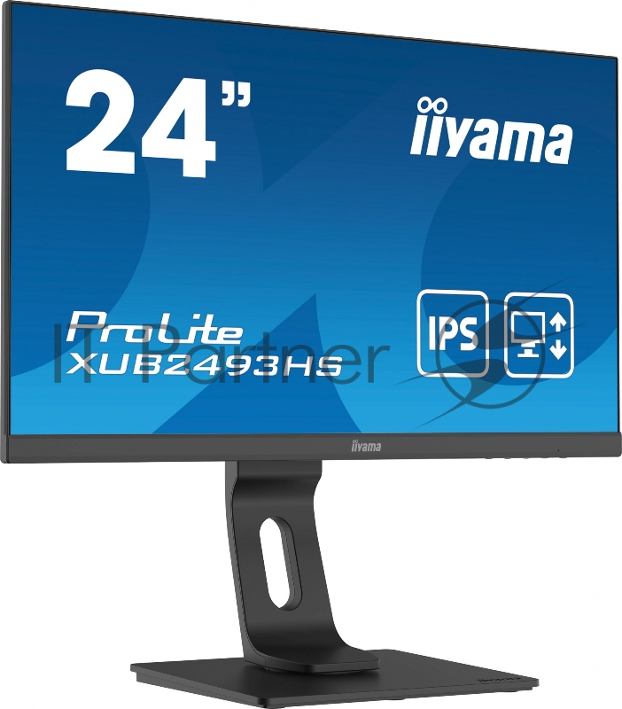 Монитор Iiyama 23.8 ProLite XUB2493HS-B4 черный IPS LED 16:9 HDMI M/M матовая HAS Pivot 250cd 178гр/178гр 1920x1080 D-Sub DisplayPort FHD 4.8кг