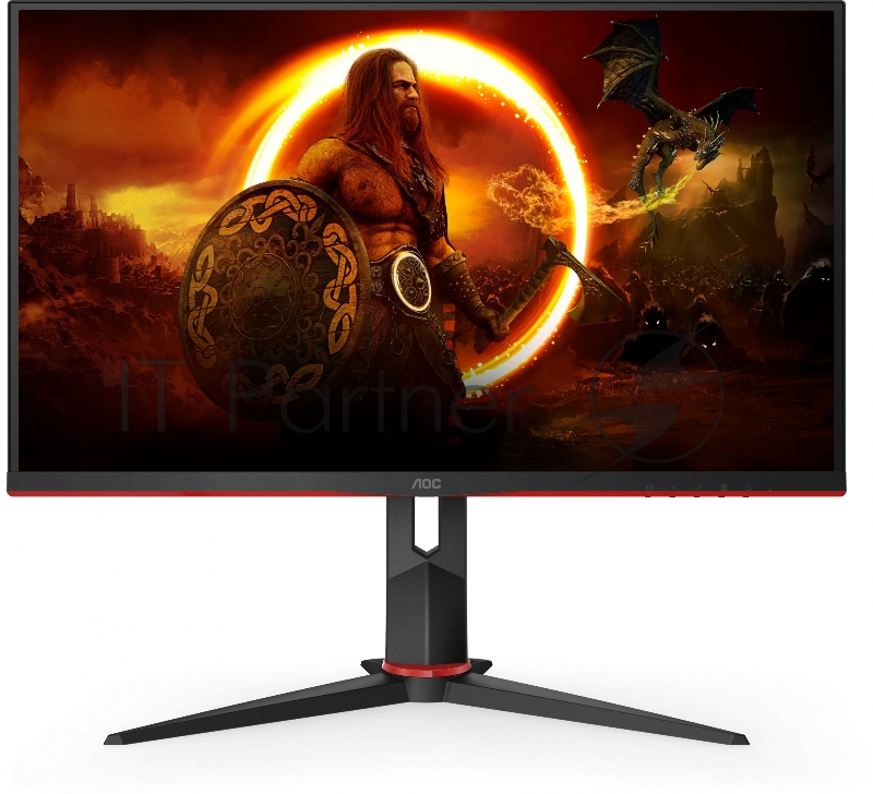 МОНИТОР 27 AOC 27G2U Black-Red с поворотом экрана (IPS, 1920x1080, 144Hz, 1 ms, 178°/178°, 250 cd/m, 80M:1, +2xHDMI 1.4