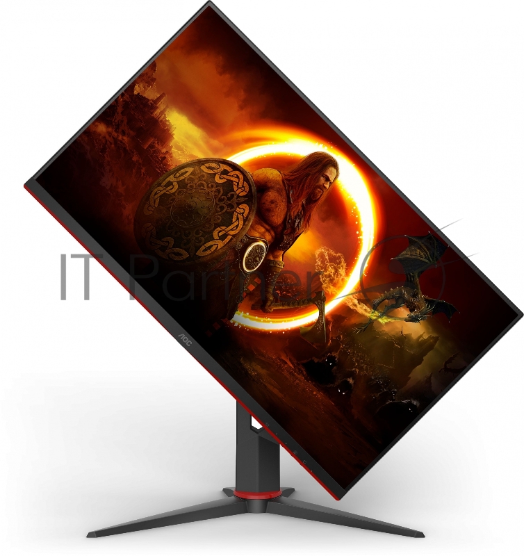 МОНИТОР 27 AOC 27G2U Black-Red с поворотом экрана (IPS, 1920x1080, 144Hz, 1 ms, 178°/178°, 250 cd/m, 80M:1, +2xHDMI 1.4
