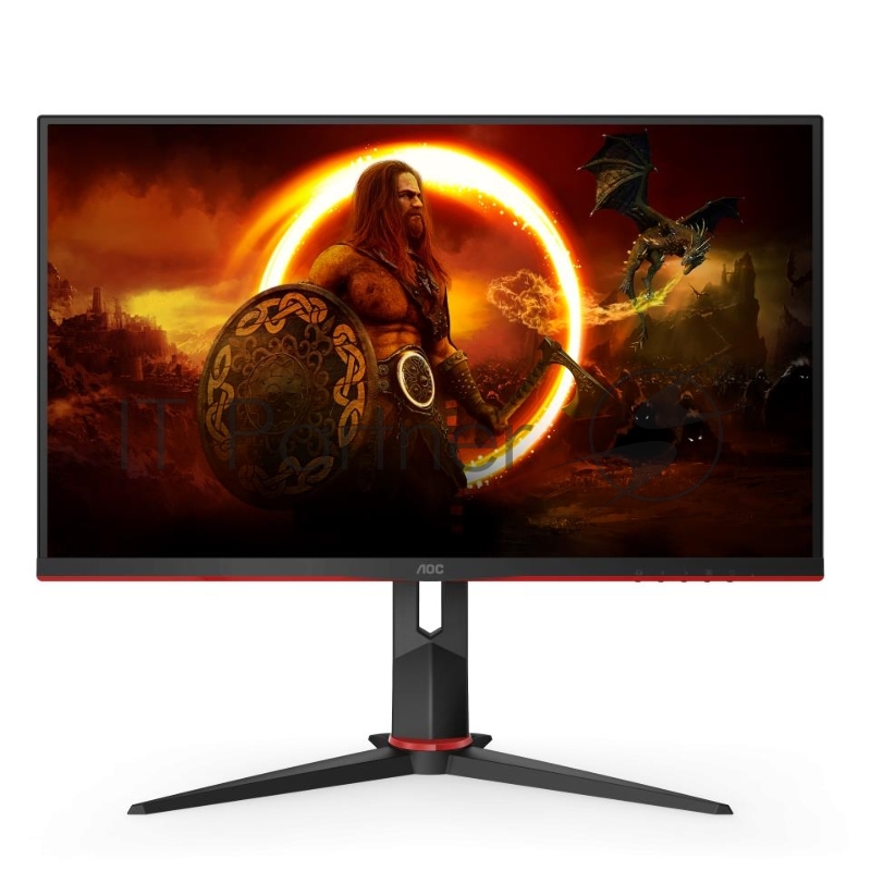МОНИТОР 27 AOC 27G2U Black-Red с поворотом экрана (IPS, 1920x1080, 144Hz, 1 ms, 178°/178°, 250 cd/m, 80M:1, +2xHDMI 1.4