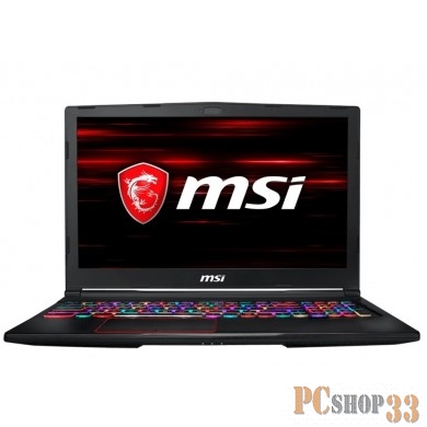 Ноутбук MSI GE63 Raider RGB 8RF-208RU i7-8750H (2.2)/16G/1T+256G SSD/15.6FHD AG 120Hz/NV GTX1070 8G/noODD/BT/Win10 Black