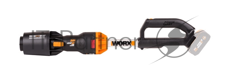 Аккумуляторная воздуходувка бесщеточная WORX WG543E.9, 20В, без АКБ и ЗУ