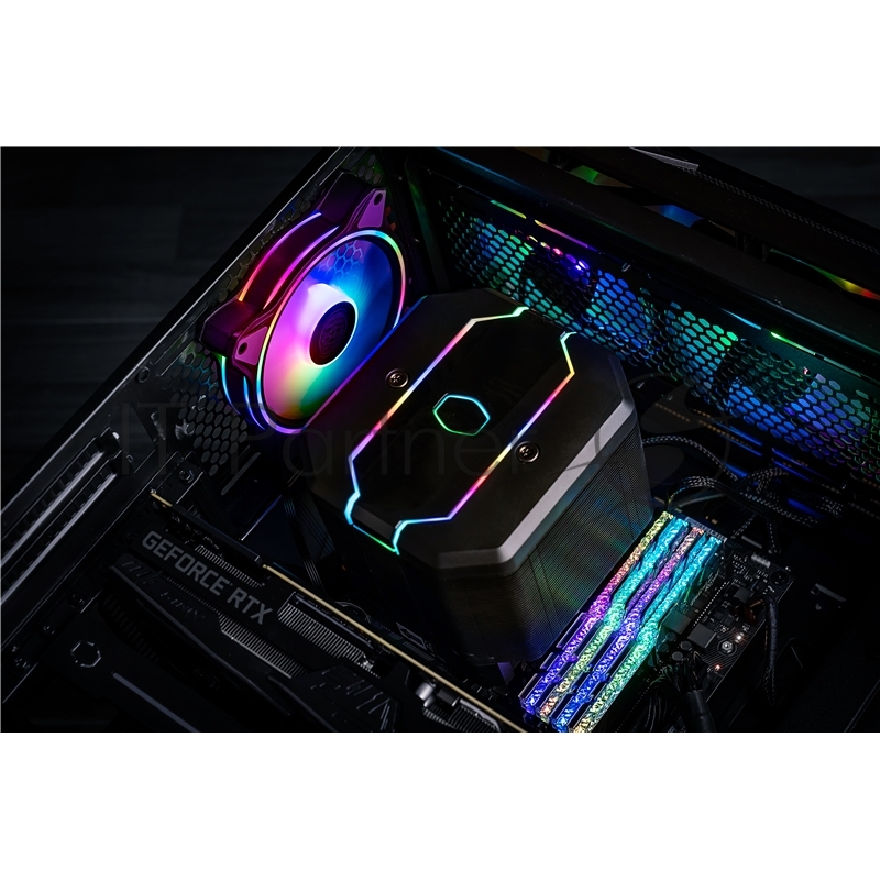 Вентиляторы для корпуса 1 Ватт Cooler Master MASTERFAN SICKLEFLOW, 120mm, 4-Pin (PWM), ARGB, 3 pcs + ARGB Controller
