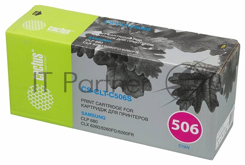 Тонер Картридж Cactus CS-CLT-C506S голубой для CLP 680 CLX 6260/6260FD/6260FR (1500стр.)
