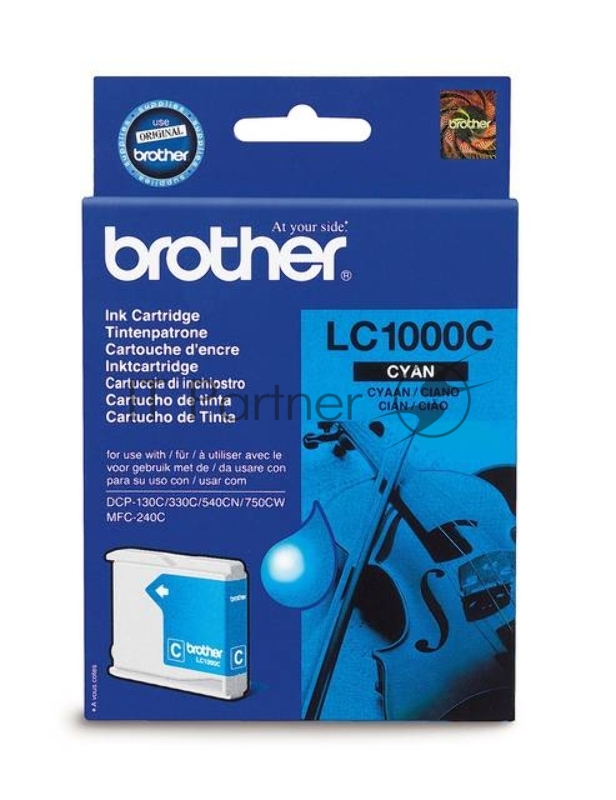 Картридж струйный Brother LC1000C голубой для Brother DCP-130/330