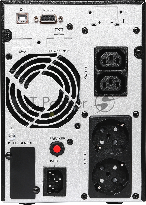 Источник бесперебойного питания UPS Сайбер Электро ЭКСПЕРТ-2000 Онлайн, Напольное исполнение 2000ВА/1600Вт. USB/RS-232/SNMPslo (2 EURO + 2 IEC С13) (12В /7Ач. х 4)