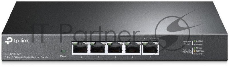 Коммутатор TP-Link 5-Port 2.5G Multi-Gigabit Desktop Switch, 5 × 2.5 G RJ45 Ports, Desktop Steel Case, Silent, Plug and Play, Wall mount.