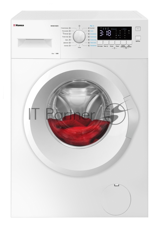 Стиральная машина Hansa WHN610SD2 белая, узкая 40см, максимальная загрузка 6 кг, скорость отжима 1000 оборотов, 16 программ, LED дисплей, технология насыщенного пара (Steam Touch), звуковая индикация, пауза, защита от детей, класс энергопотребления –