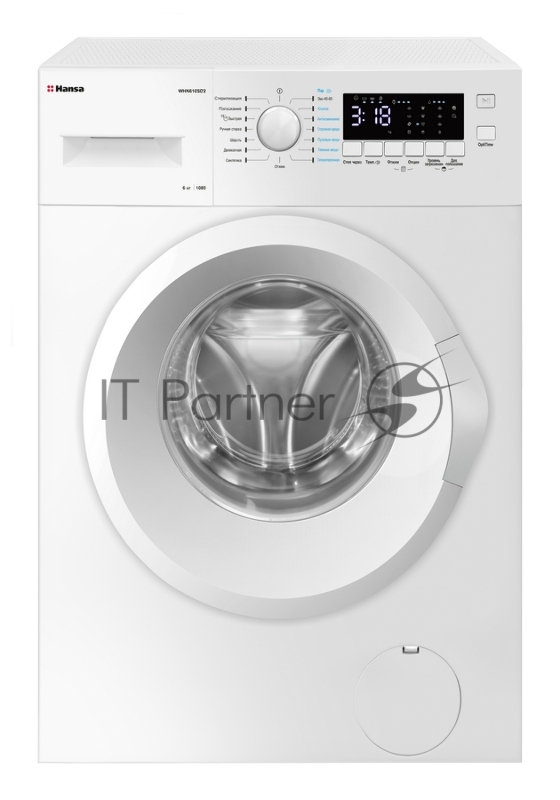 Стиральная машина Hansa WHN610SD2 белая, узкая 40см, максимальная загрузка 6 кг, скорость отжима 1000 оборотов, 16 программ, LED дисплей, технология насыщенного пара (Steam Touch), звуковая индикация, пауза, защита от детей, класс энергопотребления –