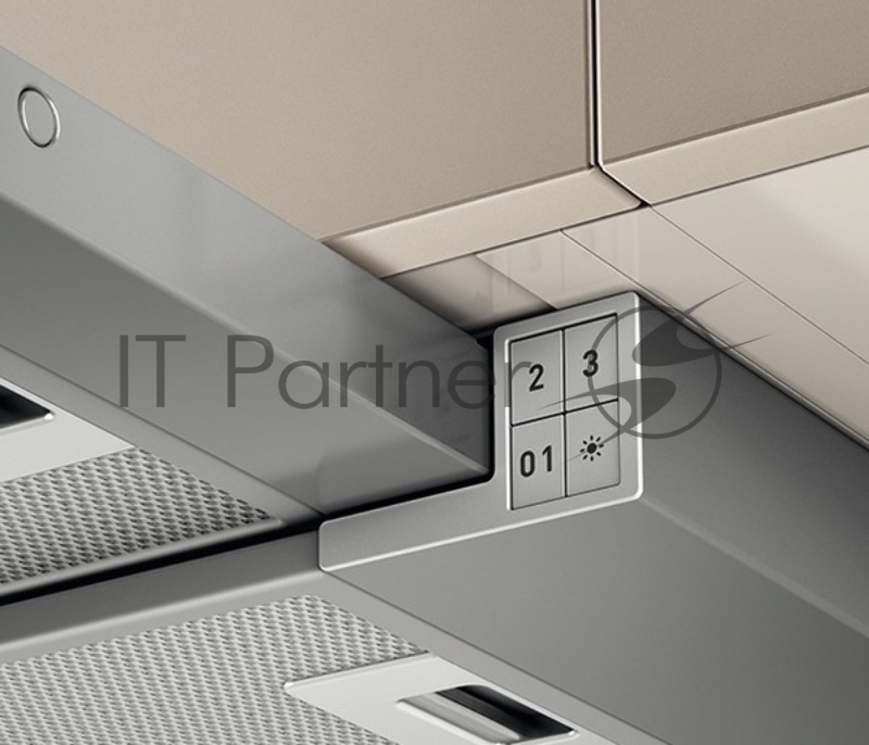 Вытяжка встраиваемая ELICA ELITE 14 LUX GRVT/A/60/ 60 см, кнопочное управление, 650 куб. м. , серая+черное стекло