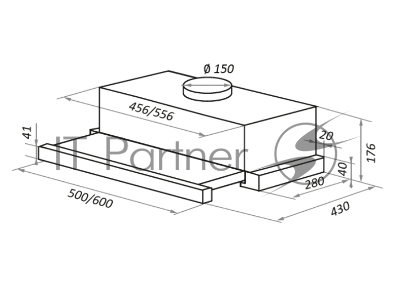 Вытяжка MAUNFELD VS FAST (GLASS) 60 БЕЛЫЙ
