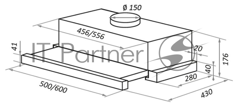 Вытяжка MAUNFELD VS FAST (GLASS) 60 БЕЛЫЙ