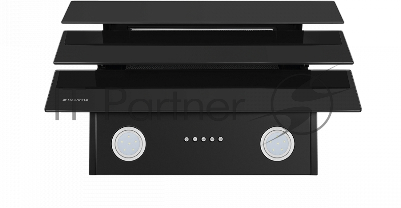 ВЫТЯЖКА MAUNFELD LACRIMA 60 Glass Black ВЫТЯЖКА MAUNFELD LACRIMA 60 Glass Black/ наклонная, сенсорное управление, 60 см, 700 м3/ч, 53 дБ, LED, в опции угольный фильтр CF150 - 2 шт, черное стекло