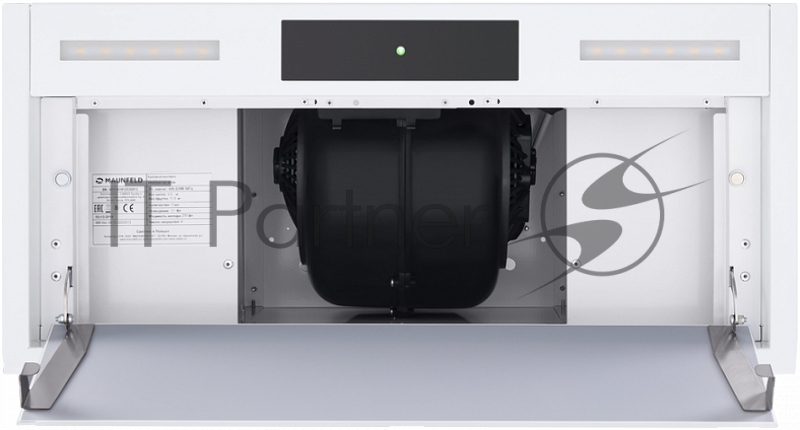 ВЫТЯЖКА MAUNFELD FANTASY 60 White ВЫТЯЖКА MAUNFELD FANTASY 60 White/ ширина 600 мм, встраиваемая, бесконтактное управление, 4 скорости вентилятора, 1050 м3/ч, 40 дБ, светодиодное LED освещение, белый цвет