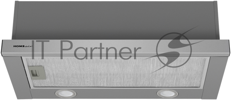 ВЫТЯЖКА HOMSair Flat 50 Inox ВЫТЯЖКА HOMSair Flat 50 Inox/ встраиваемая, кнопочное управление, 2 скорости, 520 м3/ч, до 20 м2, 45 дБ, угольный фильтр CF110 - 1 шт, ШхВхД: 500х176х280 мм, нерж. сталь