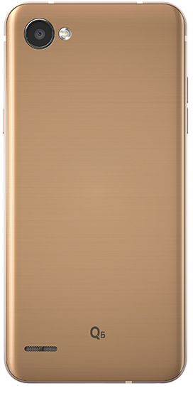 Смартфон LG Q6 M700AN 32Gb золотистый моноблок 3G 4G 2Sim 5.5 1080x2160 Android 7.0 13Mpix 802.11bg