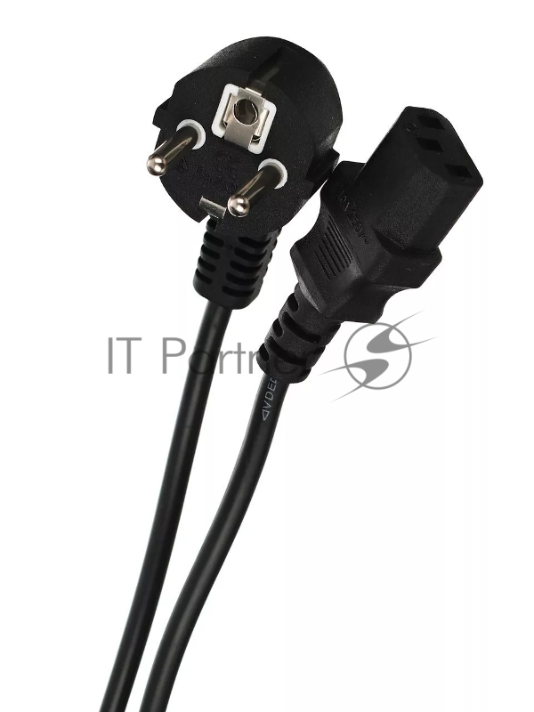 Кабель компьютер-розетка 220V (EURO) <VDE> 3G0,75mm2 VCOM {CE021-CU} 3 метра