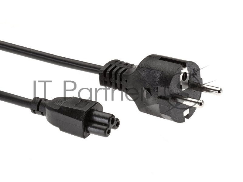 Кабель питания для ноутбуков 3-pin, с заземлением, 220V (EURO) 1.8м,медь, Telecom <TE022-CU0.5-1.8M>