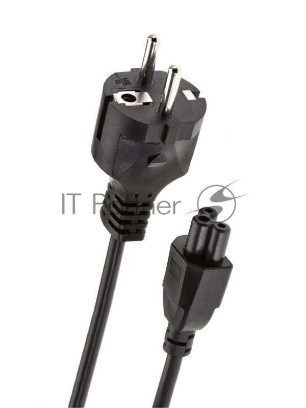 Кабель питания для ноутбуков 3-pin, с заземлением, 220V (EURO) 1.8м,медь, Telecom <TE022-CU0.5-1.8M>