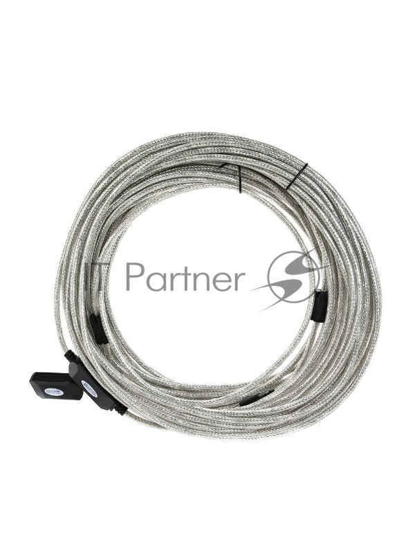 Кабель-адаптер Aopen/Qust USB2.0-repeater, удлинительный активный <Am-->Af> 20м (ACU823-20M) 6938510851345