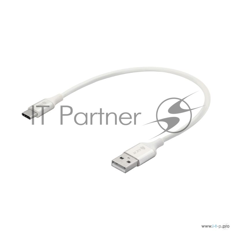 Кабель Greenconnect 0.5m USB 2.0 для Samsung, OS Android, AM/CM, белый, алюминиевый корпус серебро, зеленый ПВХ, 28/22 AWG, поддержка функции быстрой зарядки (33-050551)