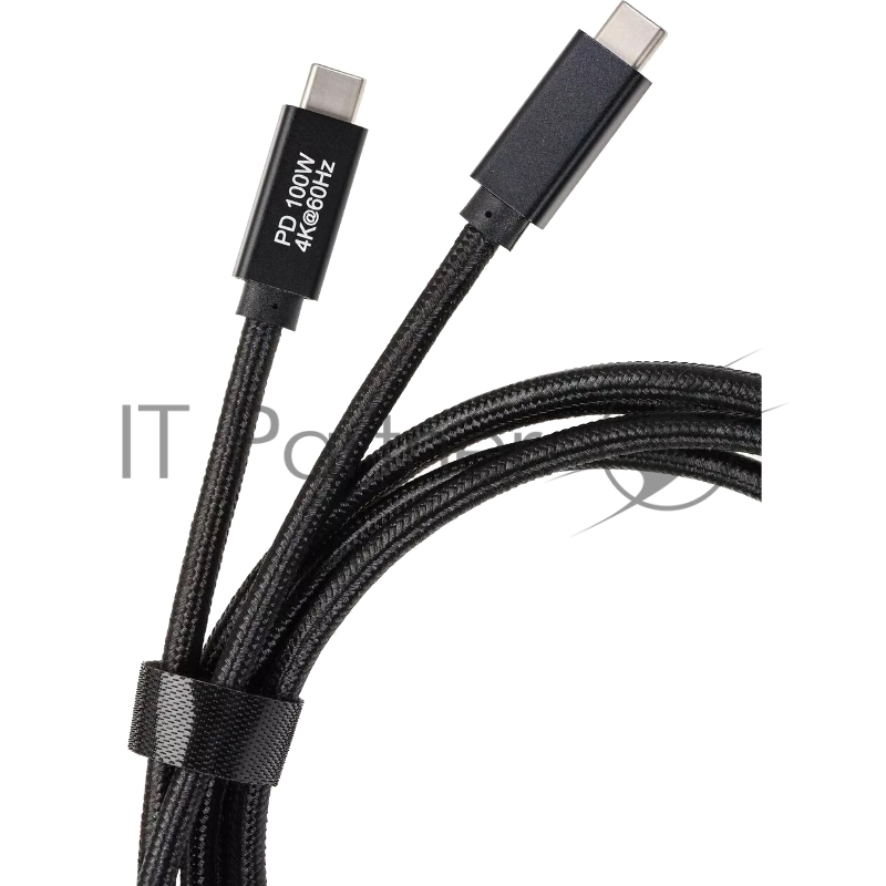 Кабель USB 3.1 Type Cm -- Cm IC 5А 20Gbs длина 2M, Telecom <TC420B-2M> черный